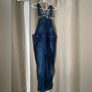 Loft stretch denim overalls size small